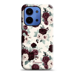 Odolný kryt na mobil Xiaomi Redmi 15C 5G - Mobiwear Elite Pro EB31E, růže se šalvějí na krémové