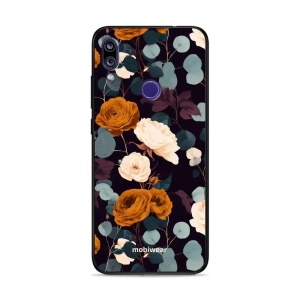 Lesklý kryt na mobil Xiaomi Redmi 7 - Mobiwear Glossy GB25G, rezavé růže v noci