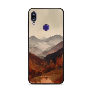Lesklý kryt na mobil Xiaomi Redmi 7 - Mobiwear Glossy GB35G, mlhavé údolí v horách