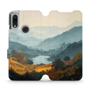 Flip pouzdro na mobil Xiaomi Redmi 7 - Mobiwear VB36S, jezero v údolí