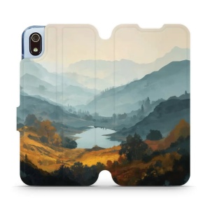 Flip pouzdro na mobil Xiaomi Redmi 7A - Mobiwear VB36S, jezero v údolí