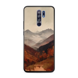 Lesklý kryt na mobil Xiaomi Redmi 9 - Mobiwear Glossy GB35G, mlhavé údolí v horách