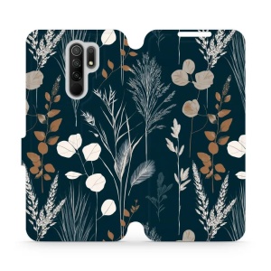 Flip pouzdro na mobil Xiaomi Redmi 9 - Mobiwear VB27S, trávy na sytě tyrkysové