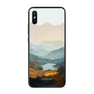 Lesklý kryt na mobil Xiaomi Redmi 9A - Mobiwear Glossy GB36G, jezero v údolí