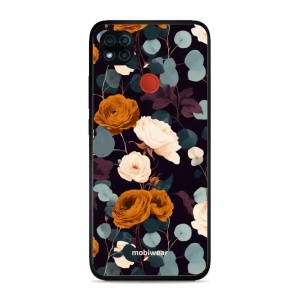 Lesklý kryt na mobil Xiaomi Redmi 9C - Mobiwear Glossy GB25G, rezavé růže v noci