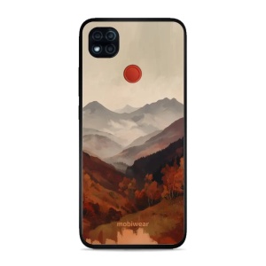 Lesklý kryt na mobil Xiaomi Redmi 9C - Mobiwear Glossy GB35G, mlhavé údolí v horách