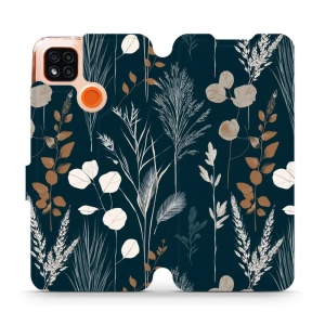 Flip pouzdro na mobil Xiaomi Redmi 9C - Mobiwear VB27S, trávy na sytě tyrkysové