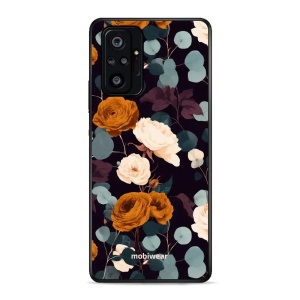 Lesklý kryt na mobil Xiaomi Redmi Note 10 Pro - Mobiwear Glossy GB25G, rezavé růže v noci