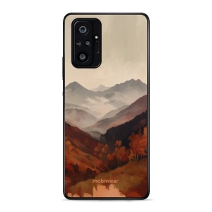 Lesklý kryt na mobil Xiaomi Redmi Note 10 Pro - Mobiwear Glossy GB35G, mlhavé údolí v horách