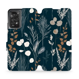 Flip pouzdro na mobil Xiaomi Redmi Note 11 Pro / Redmi Note 11 Pro 5G - Mobiwear VB27S, trávy na sytě tyrkysové