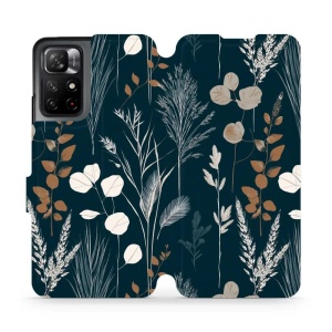 Flip pouzdro na mobil Xiaomi Redmi Note 11S 5G - Mobiwear VB27S, trávy na sytě tyrkysové
