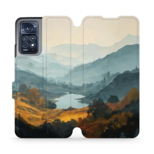 Flip pouzdro na mobil Xiaomi Redmi Note 12 Pro 4G - Mobiwear VB36S, jezero v údolí