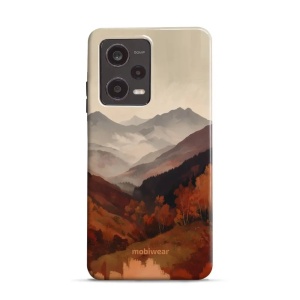 Odolný kryt na mobil Xiaomi Redmi Note 12 Pro 5G - Mobiwear Elite Pro EB35E, mlhavé údolí v horách