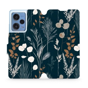 Flip pouzdro na mobil Xiaomi Redmi Note 12 Pro Plus 5G - Mobiwear VB27S, trávy na sytě tyrkysové