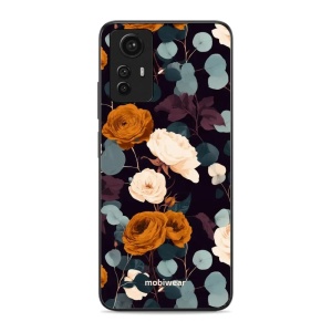 Lesklý kryt na mobil Xiaomi Redmi Note 12s - Mobiwear Glossy GB25G, rezavé růže v noci