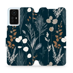 Flip pouzdro na mobil Xiaomi Redmi Note 12s - Mobiwear VB27S, trávy na sytě tyrkysové