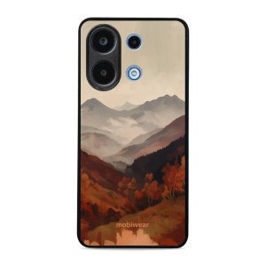 Lesklý kryt na mobil Xiaomi Redmi Note 13 4G - Mobiwear Glossy GB35G, mlhavé údolí v horách