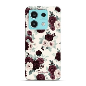 Odolný kryt na mobil Xiaomi Redmi Note 13 5G - Mobiwear Elite Pro EB31E, růže se šalvějí na krémové