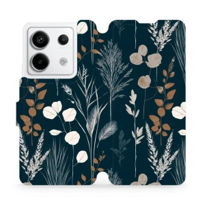Flip pouzdro na mobil Xiaomi Redmi Note 13 Pro 5G - Mobiwear VB27S, trávy na sytě tyrkysové