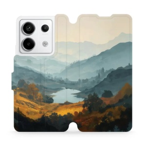 Flip pouzdro na mobil Xiaomi Redmi Note 13 Pro 5G - Mobiwear VB36S, jezero v údolí