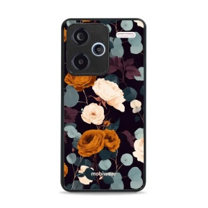 Lesklý kryt na mobil Xiaomi Redmi Note 13 Pro Plus - Mobiwear Glossy GB25G, rezavé růže v noci