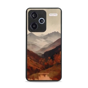 Lesklý kryt na mobil Xiaomi Redmi Note 13 Pro Plus - Mobiwear Glossy GB35G, mlhavé údolí v horách