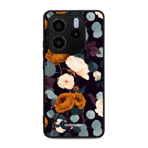 Lesklý kryt na mobil Xiaomi Redmi Note 14 4G - Mobiwear Glossy GB25G, rezavé růže v noci