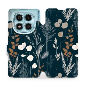 Flip pouzdro na mobil Xiaomi Redmi Note 14 Pro 4G - Mobiwear VB27S, trávy na sytě tyrkysové