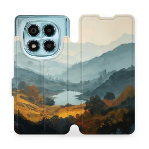 Flip pouzdro na mobil Xiaomi Redmi Note 14 Pro 4G - Mobiwear VB36S, jezero v údolí
