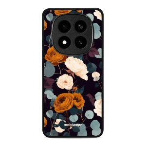 Lesklý kryt na mobil Xiaomi Redmi Note 14 Pro Plus 5G - Mobiwear Glossy GB25G, rezavé růže v noci
