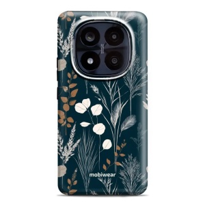Odolný kryt na mobil Xiaomi Redmi Note 14 Pro Plus 5G - Mobiwear Elite Pro EB27E, trávy na sytě tyrkysové