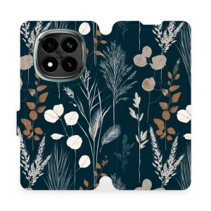 Flip pouzdro na mobil Xiaomi Redmi Note 14 Pro Plus 5G - Mobiwear VB27S, trávy na sytě tyrkysové