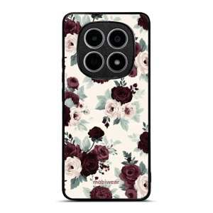 Lesklý kryt na mobil Xiaomi Redmi Note 15 4G - Mobiwear Glossy GB31G, růže se šalvějí na krémové