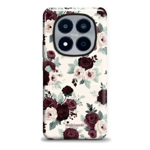 Odolný kryt na mobil Xiaomi Redmi Note 15 Pro Plus 5G - Mobiwear Elite Pro EB31E, růže se šalvějí na krémové