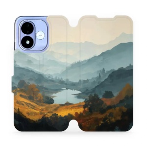 Flip pouzdro na mobil Xiaomi Redmi Note 17 - Mobiwear VB36S, jezero v údolí