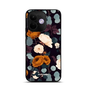 Lesklý kryt na mobil Xiaomi Redmi Note 17 Pro 5G - Mobiwear Glossy GB25G, rezavé růže v noci