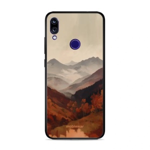 Lesklý kryt na mobil Xiaomi Redmi Note 7 - Mobiwear Glossy GB35G, mlhavé údolí v horách