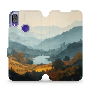 Flip pouzdro na mobil Xiaomi Redmi Note 7 - Mobiwear VB36S, jezero v údolí