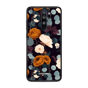 Lesklý kryt na mobil Xiaomi Redmi Note 8 Pro - Mobiwear Glossy GB25G, rezavé růže v noci