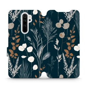 Flip pouzdro na mobil Xiaomi Redmi Note 8 Pro - Mobiwear VB27S, trávy na sytě tyrkysové