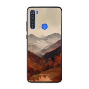 Lesklý kryt na mobil Xiaomi Redmi Note 8T - Mobiwear Glossy GB35G, mlhavé údolí v horách