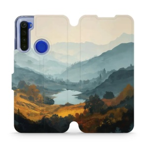 Flip pouzdro na mobil Xiaomi Redmi Note 8T - Mobiwear VB36S, jezero v údolí