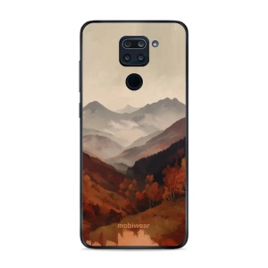 Lesklý kryt na mobil Xiaomi Redmi Note 9 - Mobiwear Glossy GB35G, mlhavé údolí v horách