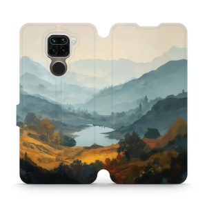 Flip pouzdro na mobil Xiaomi Redmi Note 9 - Mobiwear VB36S, jezero v údolí