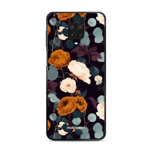Lesklý kryt na mobil Xiaomi Redmi Note 9 Pro - Mobiwear Glossy GB25G, rezavé růže v noci
