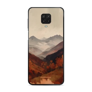 Lesklý kryt na mobil Xiaomi Redmi Note 9 Pro - Mobiwear Glossy GB35G, mlhavé údolí v horách
