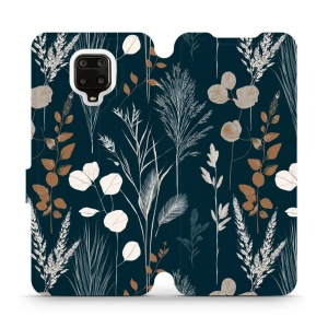 Flip pouzdro na mobil Xiaomi Redmi Note 9 Pro - Mobiwear VB27S, trávy na sytě tyrkysové