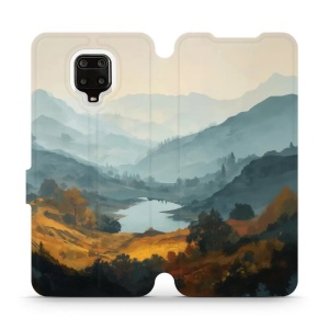 Flip pouzdro na mobil Xiaomi Redmi Note 9 Pro - Mobiwear VB36S, jezero v údolí