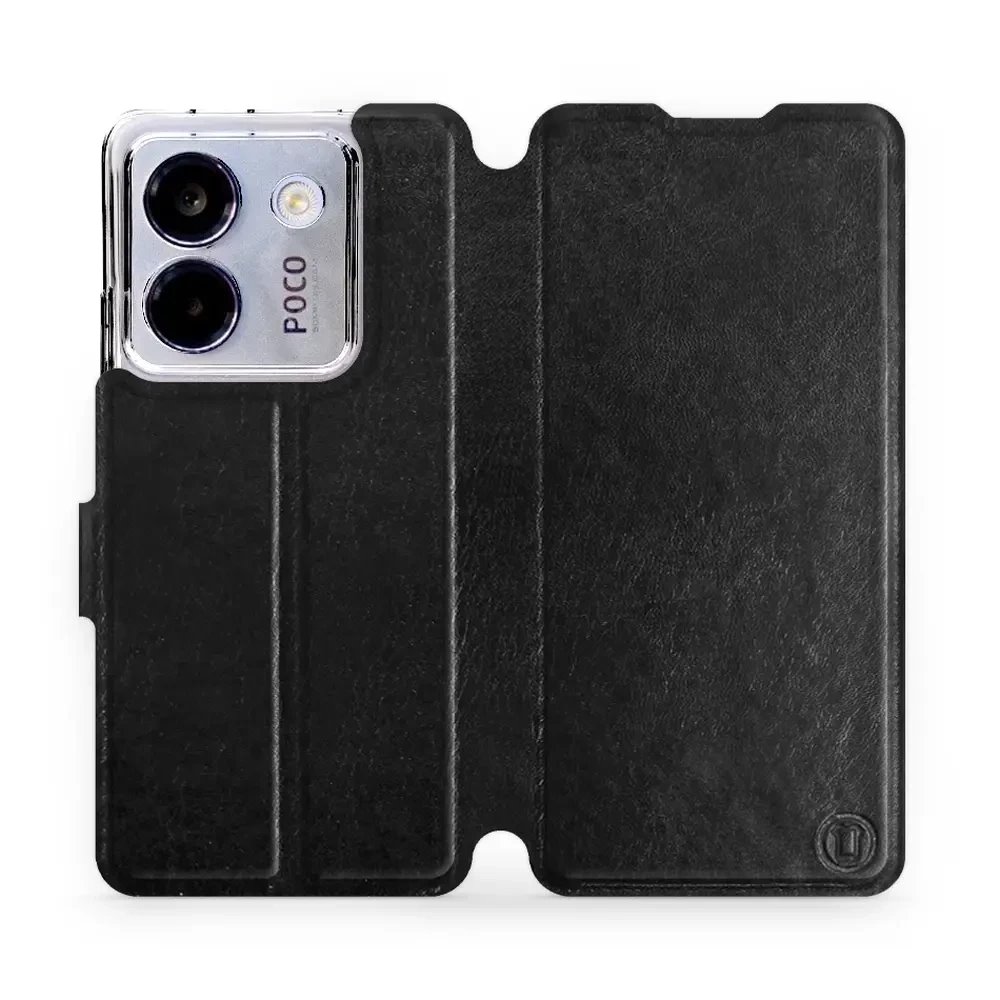 Flipové pouzdro Mobiwear - Xiaomi POCO M7 Pro 5G - Černé a šedé