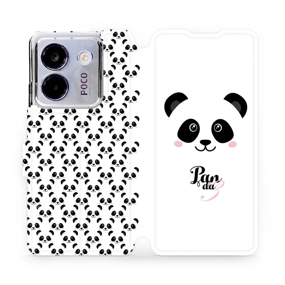 Flipové pouzdro Mobiwear - Xiaomi POCO M7 Pro 5G - M030P Panda Amálka